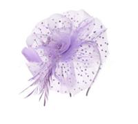 PEILINZE Copricapo piumato da donna, cappello a rete, fascia per capelli, fascia per capelli, accessori per matrimoni, fascia piumata, cappello per feste