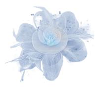 PEILINZE Copricapo piumato da donna, cappello a rete, fascia per capelli, fascia per capelli, accessori per matrimoni, fascia piumata, cappello per feste