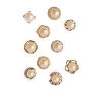 PEILINZE Elegante spilla con perle per abbigliamento, chiusura sicura con design in lega liscia, accessorio alla moda