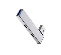 PEILINZE Hub USB 3.0 Splitter USB a 2 tipo C+adattatore hub USB con trasferimento dati ad alta velocità per dispositivi Android Window