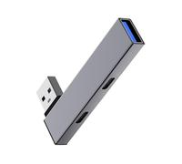 PEILINZE Hub USB 3.0 Splitter USB a 2 tipo C+adattatore hub USB con trasferimento dati ad alta velocità per dispositivi Android Window