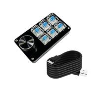 PEILINZE Tastiere macro programmabili con la manopola personalizzabile, tastiera meccanica di gioco 3key/4key/6key/8key, interruttori sostituibili caldi