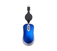 PEILINZE USB C Mouse con cavo retrattile piccolo mouse per bambini 1000DPI mouse da viaggio PC desktop notebook