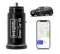 Peilsender Auto, [MFi-certificato] Caricatore rapido 2 in 1 per auto 20 W con trasmettitore GPS per auto, compatibile con l'app Apple "Find My", Plug & Play (non adatto per telefoni Android)