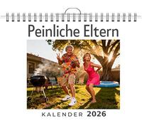 Peinliche Eltern: Wandkalender 2026, Kalender DIN A4 quer, Monatskalender im Querformat mit Kalendarium, das perfekte Geschenk