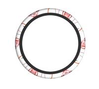 Peinture Coprivolante con stampa rosa fiammante, accessorio per interni auto, facile da installare e adatto per la maggior parte dei modelli di auto.