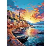Peinture par Numero Dipingi con i Numeri per Adulti, Kit di Pittura a Olio su Tela Fai-da-Te per Bambini con Pennelli Pittura a pigmento Acrilico Disegno 40x50cm