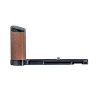 PEIPRO GFX100RF - Impugnatura per fotocamera tipo L con manico in pelle, piastra a sgancio rapido, compatibile con treppiedi Peak Design & ARCA, impugnatura in alluminio CNC per GFX100RF (Brown, tipo