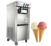 PEIXU 1400 W Macchina per gelato commerciale professionale, schermo a colori, 20-22 L/H, macchina per yogurt gelato verticale, ideale per bar, ristoranti e uso domestico