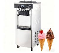 PEIXU 2200W Macchina per fare il gelato commerciale,Macchina per gelato professionale,Macchine per gelato morbido 20-28 L/H,3 sapori,Macchina per il ghiaccio verticale,Macchine per gelato e yogurt