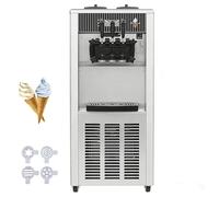 PEIXU 2200W Macchina per il ghiaccio commerciale professionale 8219 Macchina per il gelato verticale,Capacità 20-28L/H,3 sapori,per caffè,Buffet,Negozi di bevande