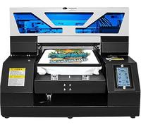 PEIXU A3 Stampanti Flatbed UV Piatta a Getto D'inchiostro UV19 DTG Colori Inkjet Stampante Multifunzione per Superfici Bottiglie Automatico Stampante,2880x1440dpi,per PVC Vetro Legno Vestiti Stampa