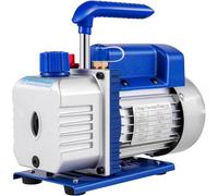 PEIXU Pompa per Vuoto,3CFM 1/3HP Automatico Kit Pompa a Vuoto,Condizionatore d'aria Frigorifero con Contatore per Aria Condizionata Pompa per Vuoto ad Aria Elettrica per Auto Sistemi di Refrigerazione
