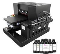PEIXU Stampante UV DTF Multifunzione A4 XP600 Automatica Flatbed a Getto d'Inchiostro a Colori Compatibile PVC Metallo Legno Acrilico Inclusi Inchiostri