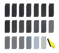 Peiyee 100 Pezzi Kit Da Carta Abrasiva,Carta Vetrata A Grana Da 60 A 5000,Impermeabile Levigatura A Secco E Umido Sandpaper Con Blocco Abrasivo Per Mobili In Legno, Auto, Pietra, Vernice, Metallo