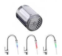 peiyee Acqua Rubinetto LED Colorato, Faucet Temperature Sensor, Rubinetto a Spruzzo Sensore di Temperatura LED Tre Colori, Utilizzato in Ristoranti,Case,Hotel,Bagni, Accessori Da Cucina, Romanticismo