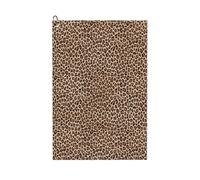 peiyeety Asciugamano da golf in microfibra con stampa leopardata e moschettone, 40x60 cm, assorbente, con trama a nido d'ape, ideale per sacche da golf.