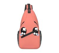 peiyeety Borsa a tracolla nera con occhi tristi e lacrime, con tracolla regolabile, per palestra, viaggio, ciclismo, zaino, casual, diagonale