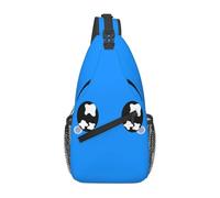 peiyeety Borsa a tracolla nera con occhi tristi e lacrime, con tracolla regolabile, per palestra, viaggio, ciclismo, zaino, casual, diagonale