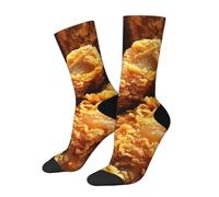 peiyeety Calzini divertenti con pollo fritto, per uomo e donna, unisex