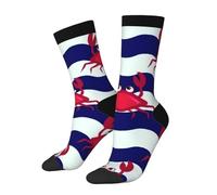 peiyeety Calzini originali Crab On The Waves per uomo e donna
