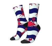 peiyeety Calzini originali Crab On The Waves per uomo e donna