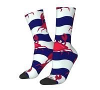 peiyeety Calzini originali Crab On The Waves per uomo e donna
