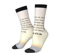 peiyeety Calzini originali Luca 21:36 per uomo e donna