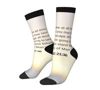 peiyeety Calzini originali Luca 21:36 per uomo e donna