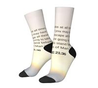 peiyeety Calzini originali Luca 21:36 per uomo e donna