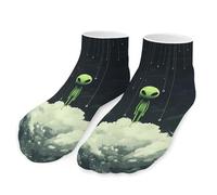 peiyeety Calzini unisex alla caviglia Standing on The Cloud in Rain, traspiranti, comodi e sportivi