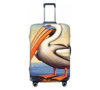 peiyeety can Birds Travel Bagaglio Elastico Lavabile Valigia Copertura Protettiva Moda Elastico Bagaglio Antipolvere Manica Adatto 18-32 pollici, Nero, Piccolo