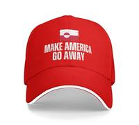 peiyeety Cappelli Make America Go Away Greenland Non in Vendita Cappello Berretto da Baseball Rosso
