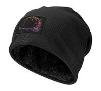 peiyeety Cappello Invernale in Pile Caldo Grigio con Fasi lunari celestiali Gotiche, Berretto Freddo per Adulti, Adatto a Uomini e Donne, Regali 2026