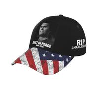 peiyeety Cappello RIP Charlie Kirk Riposa in Pace Charlie Kirk Cappellino da Baseball per Uomo e Donna Cappello da Golf Regolabile per papà