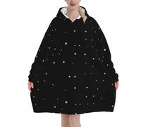 peiyeety Coperta con cappuccio con stampa artistica e tette, per donne e uomini, coperta con cappuccio oversize indossabile per adulti, morbida e calda.