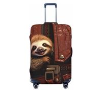 peiyeety Coprivaligia da viaggio con motivo Bradipo su cerniera, in spandex, lavabile, elastico, antigraffio, adatto per valigie da 18 a 32 pollici.