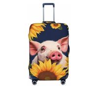 peiyeety Coprivaligia da viaggio Smiling Spandex, coprivaligia lavabile, elastico alla moda, antigraffio, adatto per valigie da 18 a 32 pollici