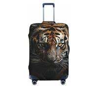 peiyeety Coprivaligia da viaggio Una tigre nel buio, coprivaligia in spandex lavabile, elastico alla moda, antigraffio, adatto per valigie da 18 a 32 pollici.