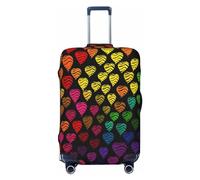 peiyeety Coprivaligia elastico lavabile, antipolvere, coprivaligia da viaggio personalizzati con motivo arcobaleno Gay Pride, per valigie da 18 a 32 pollici