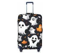 peiyeety Coprivaligia elastico resistente con motivo di Halloween con fantasma bianco carino - Proteggi e distingui il tuo bagaglio