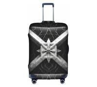 peiyeety Coprivaligia elastico resistente in marmo bianco nero - Proteggi e distingui il tuo bagaglio