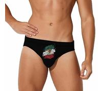 peiyeety Costume da Bagno da Uomo con Bandiera Messicana Americana, Slip, Costume da Bagno, Pantaloncini da Spiaggia, Boxer XL