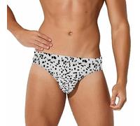 peiyeety Costume da Bagno da Uomo con Motivo Dalmata, Slip, Costume da Bagno, Pantaloncini da Spiaggia, Boxer, Taglia 3XL