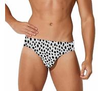 peiyeety Costume da Bagno da Uomo con Stampa di Cani Dalmata, Slip, Costume da Bagno, Pantaloncini da Spiaggia, Boxer, Taglia M