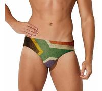 peiyeety Costume da Bagno da Uomo Vintage con Bandiera del Sud Africa, Slip, Costume da Bagno, Pantaloncini da Spiaggia, Boxer, Taglia L