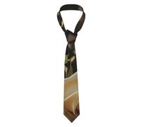 peiyeety Cravatte da uomo con stampa di rose romantiche, stile business casual, vintage, floreali, eleganti, versatili, sottili e moderne.