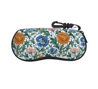 peiyeety Custodia per occhiali da sole portatile Vintage British Flower, borsa leggera per occhiali da vista