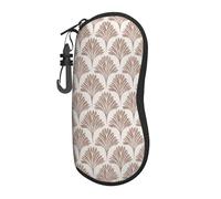 peiyeety Custodia per occhiali portatile Brown Leaf, borsa leggera per occhiali da sole, custodia per occhiali da vista