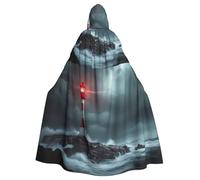 peiyeety Faro in un mare in tempesta per costume con mantello con cappuccio per uomini e donne, festa di Halloween e cosplay